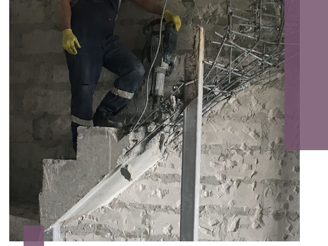 Демонтаж металлических и бетонных лестниц в Смоленске