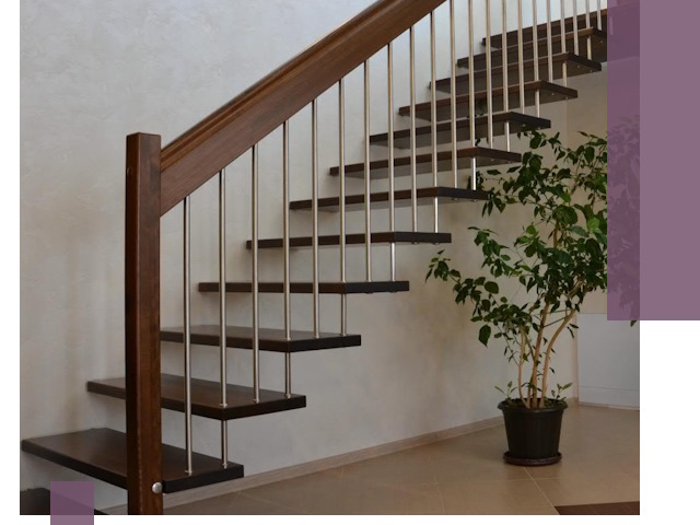 Лестницы на больцах под ключ в Смоленске – изготовление и монтаж