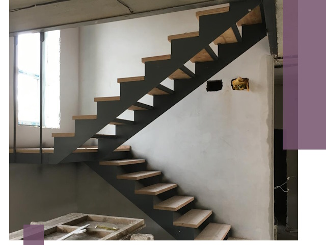 Изготовление лестниц на металлокаркасе в Смоленске от производителя