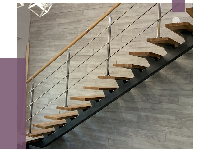 Изготовление лестниц на монокосоуре в Смоленске от 76400 руб. 