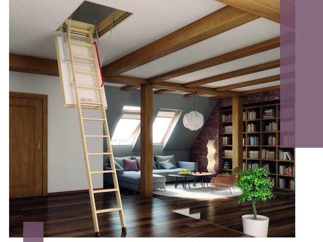 Чердачные лестницы под ключ в Смоленске: изготовление и монтаж