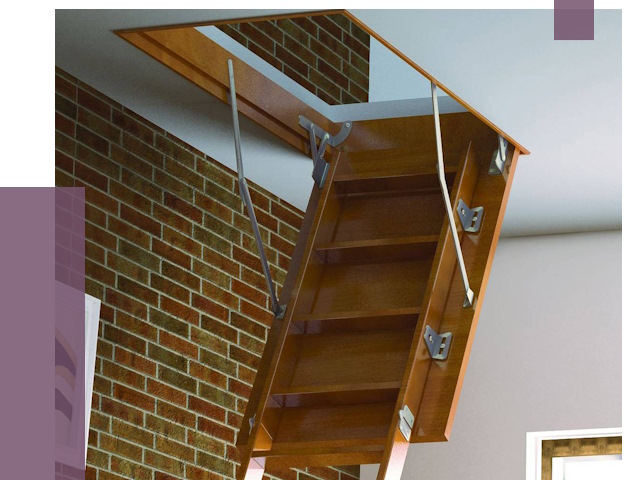 Установка чердачной лестницы в Смоленске от 7845 руб. | ПРОЛЁТ-Смл