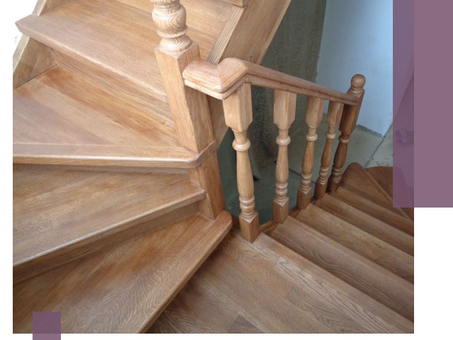 Дубовые лестницы под ключ в Смоленске: изготовление и монтаж