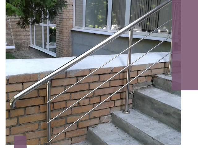 Перила из нержавеющей стали высокого качества в Смоленске