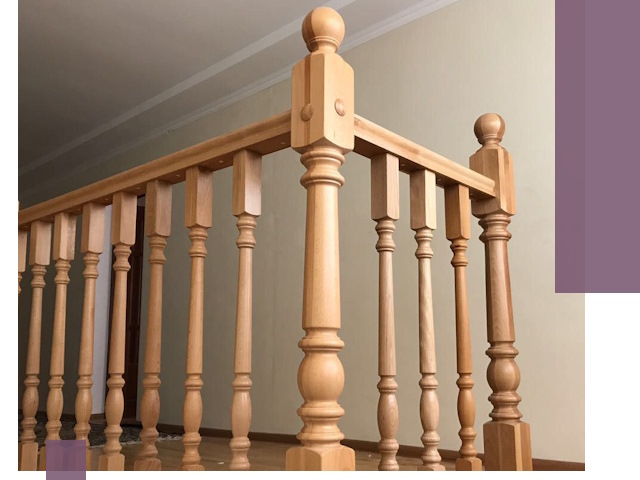 Деревянные перила на заказ в Смоленске: монтаж и изготовление