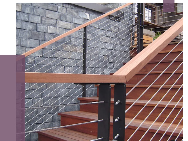 Тросовые перила под ключ в Смоленске от 7794 руб. 