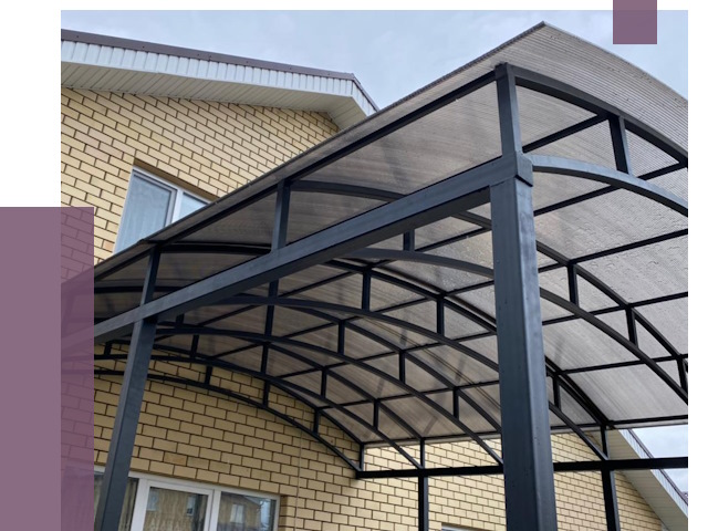 Монтаж козырьков в Смоленске от 11537 руб. | ПРОЛЁТ-Смл