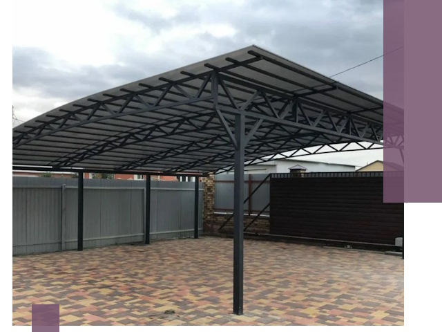 Недорогие навесы под ключ в Смоленске — изготовление и монтаж