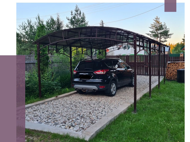 Навесы для автомобиля в Смоленске от 13178 руб.  | ПРОЛЁТ-Смл
