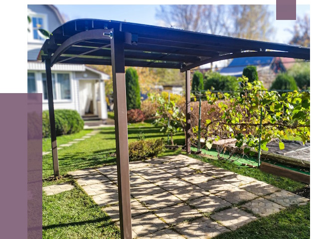 Навесы для дачи в Смоленске от 12767 руб. под ключ — ПРОЛЁТ-Смл