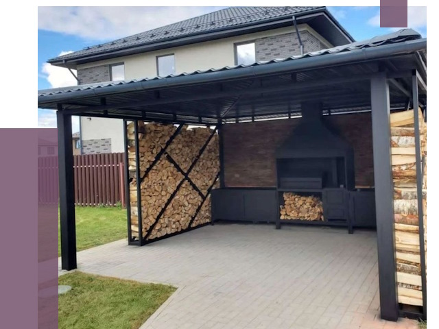 Навесы для барбекю в Смоленске от 12767 руб. под ключ | ПРОЛЁТ-Смл