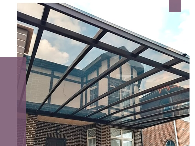 Навесы из поликарбоната в Смоленске от 8635 руб. под ключ — ПРОЛЁТ-Смл