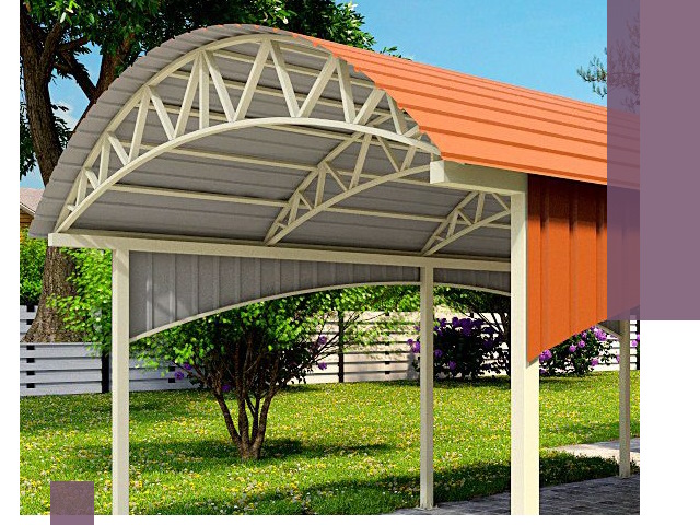 Навесы из профнастила под ключ в Смоленске — установка и монтаж