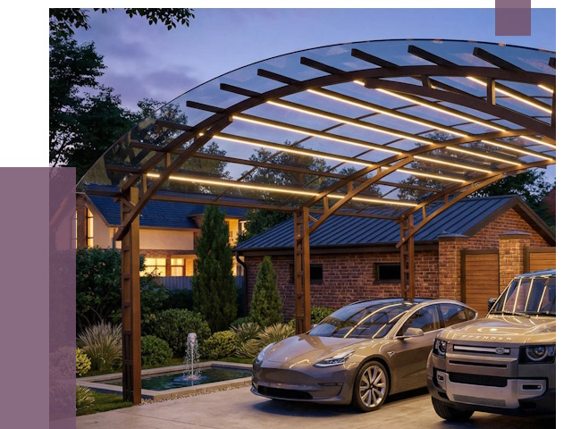 Металлические навесы в Смоленске от 12716 руб. под ключ — ПРОЛЁТ-Смл