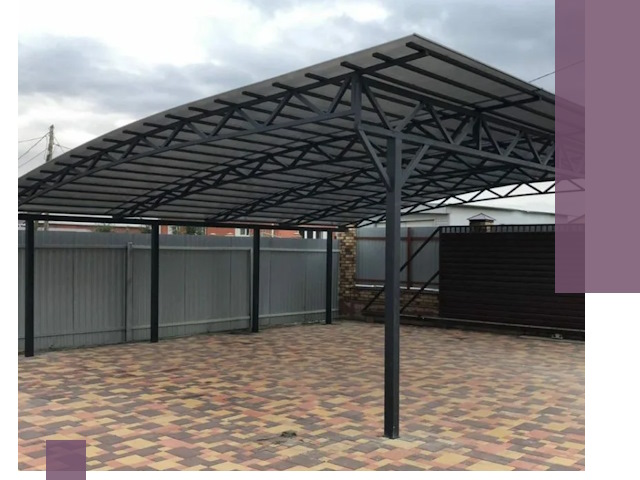 Металлические навесы под ключ в Смоленске — изготовление и монтаж