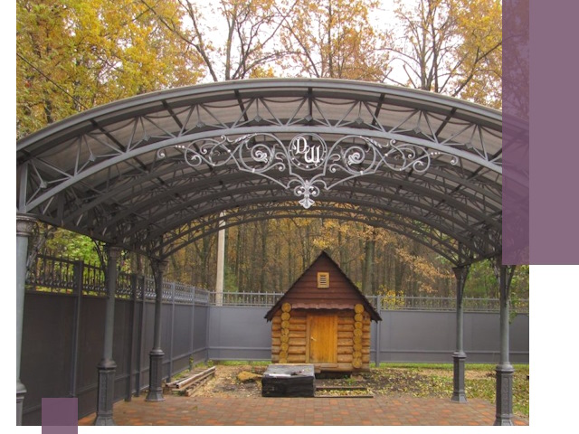 Кованые навесы премиум-класса под заказ в Смоленске