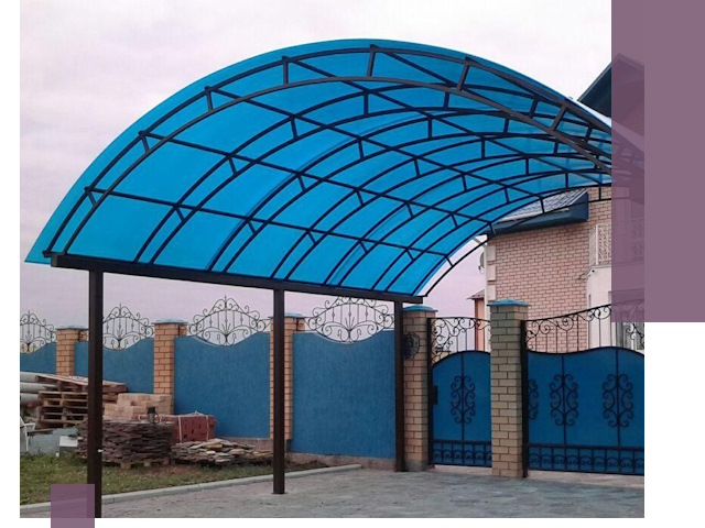 Арочные навесы под ключ в Смоленске — изготовление и монтаж
