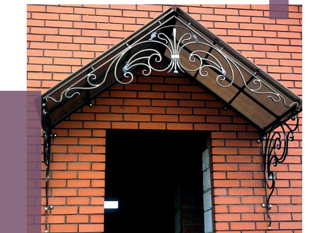 Металлические козырьки в Смоленске от 10716 руб. 