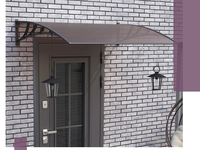 Недорогие козырьки и навесы под ключ в Смоленске