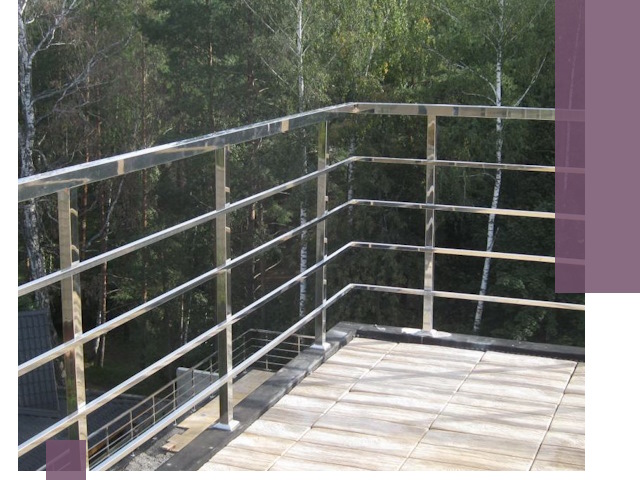 Парапеты из нержавеющей стали в Смоленске — изготовление и монтаж