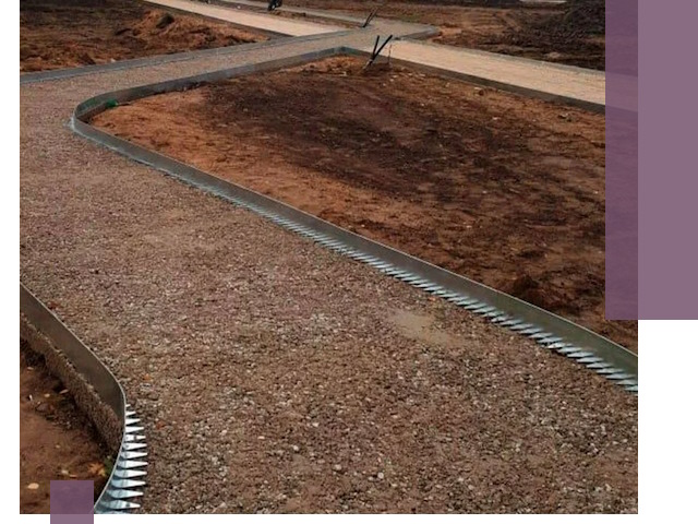 Металлические бордюры под ключ в Смоленске — изготовление и монтаж