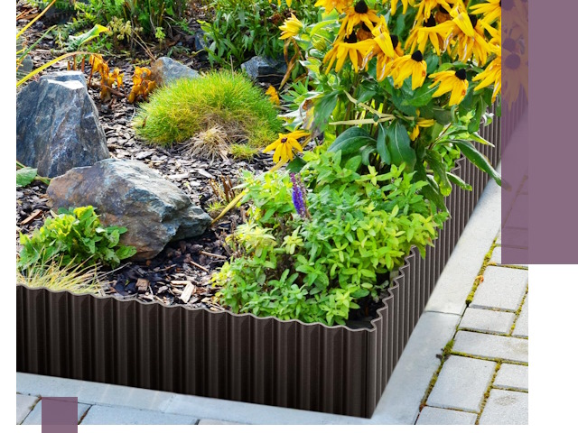 Металлические бордюры для клумб в Смоленске — производство и монтаж